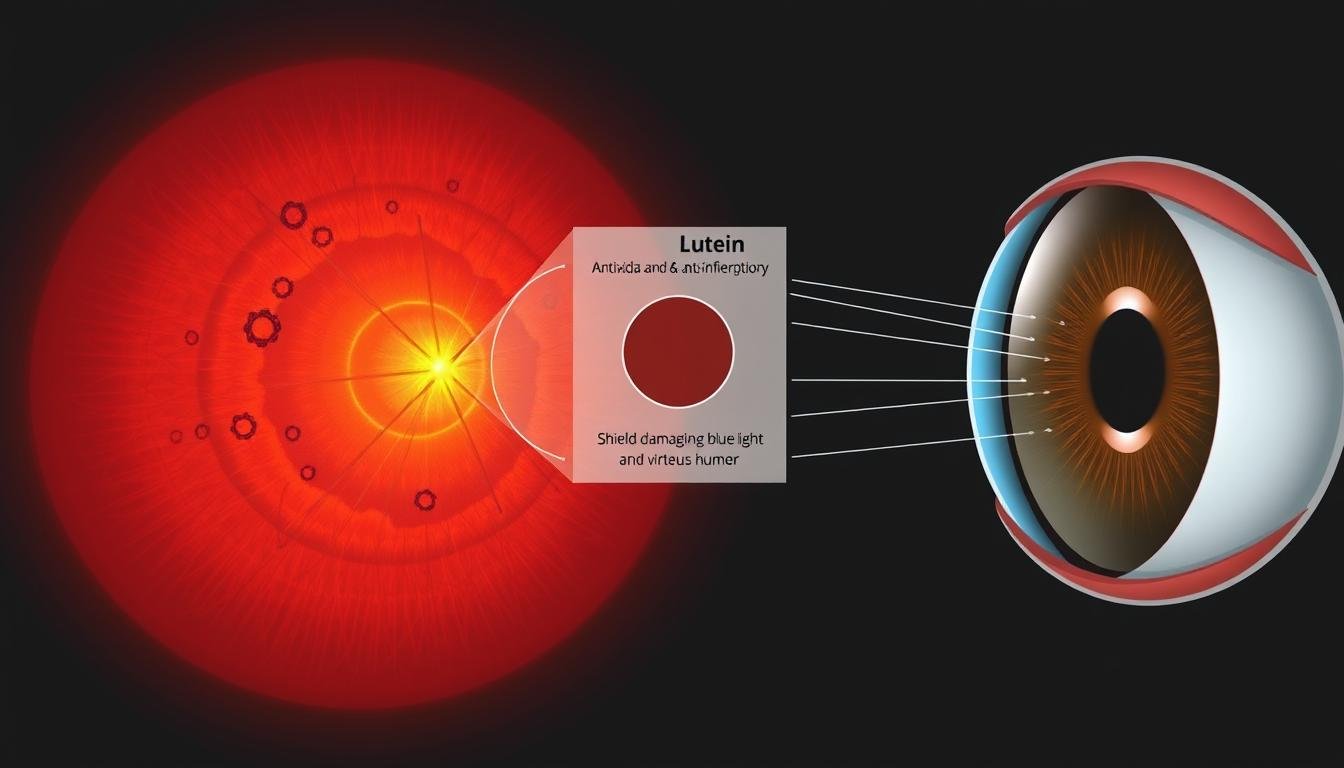 葉黃素功效示意圖